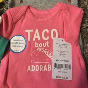 Carter's 5-pack Girls Newborn Short sleeves